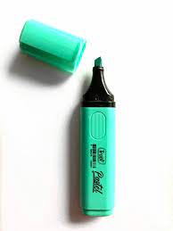 Resaltador trabi chato pastel aqua