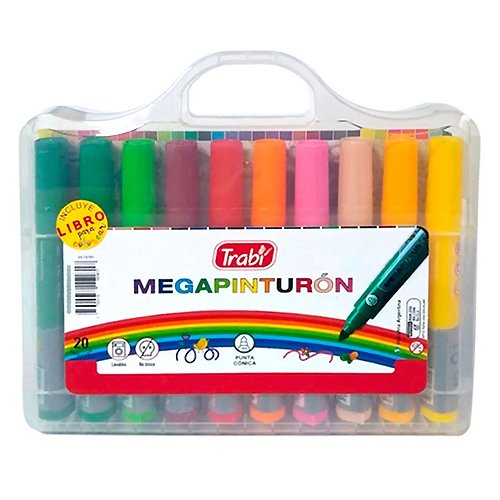 Marcadores trabi "valija megapinturon" x20