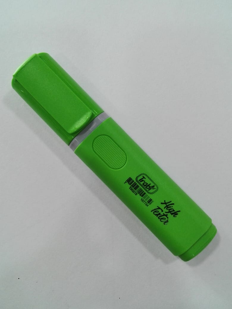 Resaltador trabi chato fluo verde