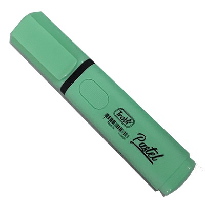 Resaltador trabi chato pastel coral