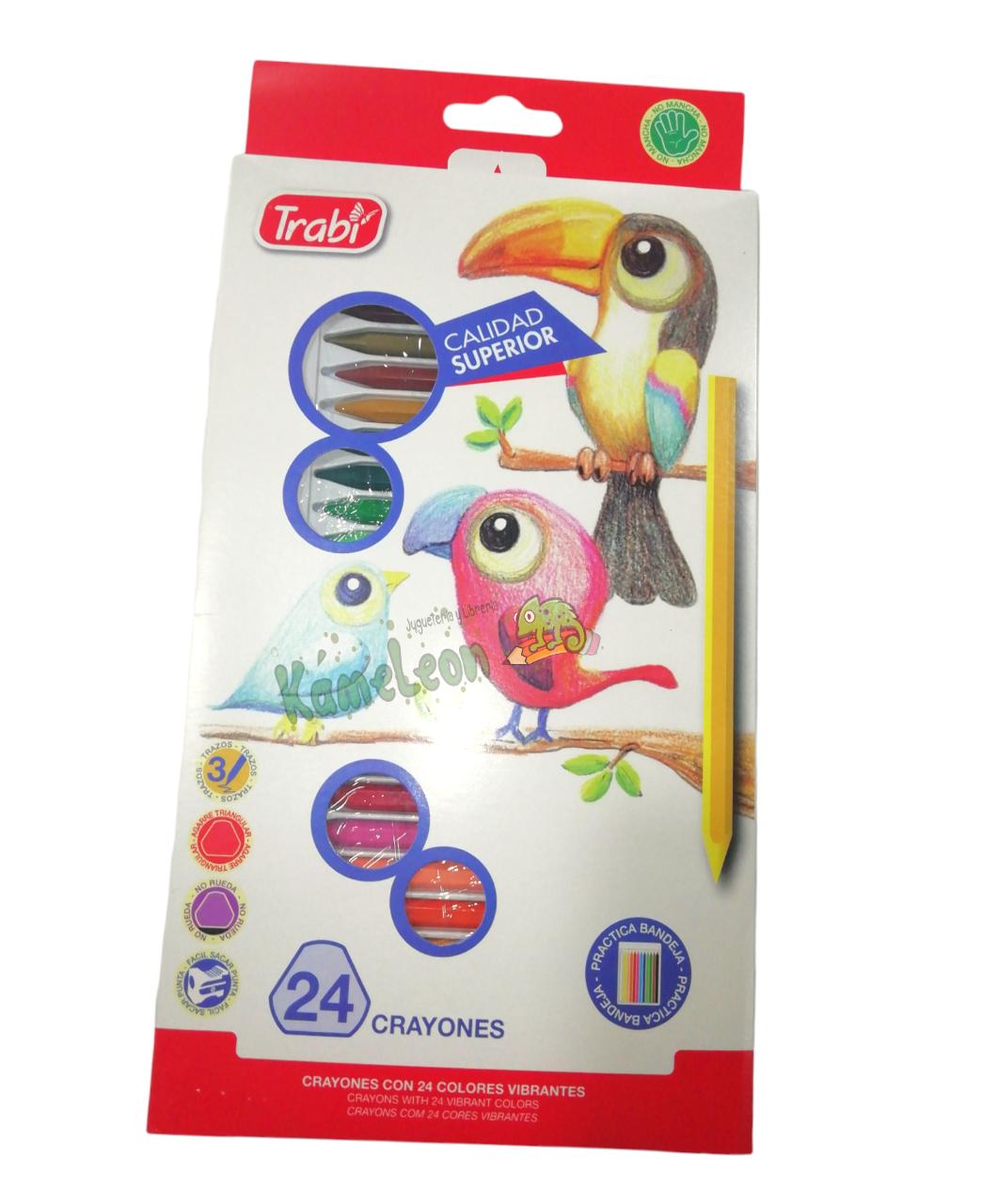 Crayones trabi "largos x 24"  