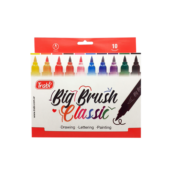 Marcadores trabi big brush x10