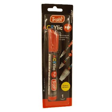 Marcador trabi acrilic pop rojo