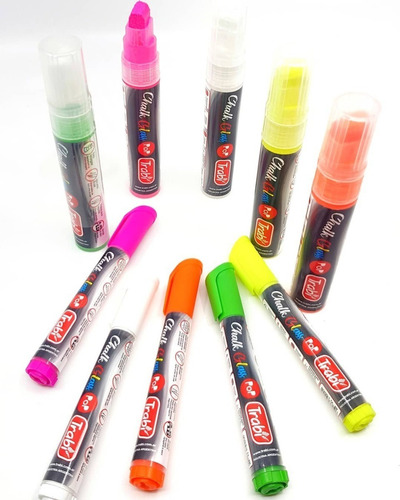 Marcador trabi chalk glass verde fluo