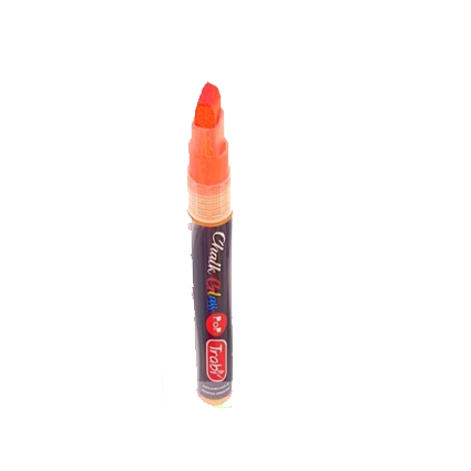 Marcador trabi chalk glass naranja fluo