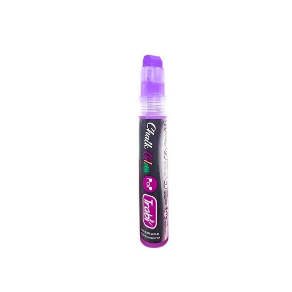Marcador trabi tiza chalk glass violeta