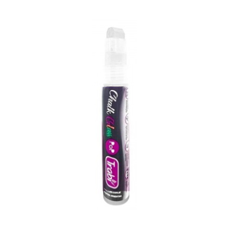 Marcador trabi tiza chalk glass blanco
