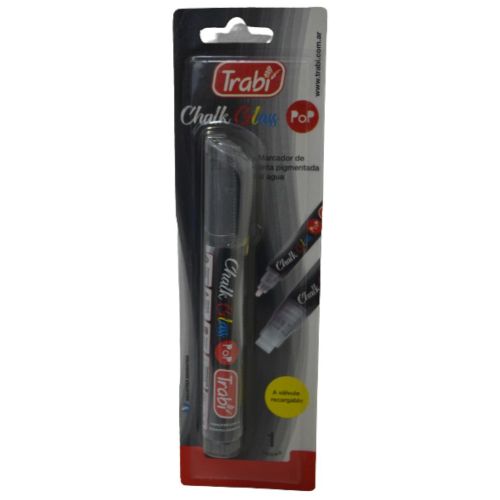 Marcador trabi chalk glass pop plata 