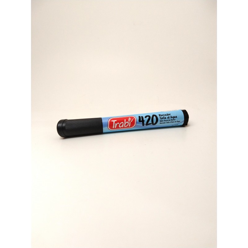 Marcador  trabi tinta al agua 420 negro 