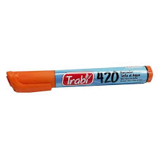 Marcador trabi al agua  naranja 420 punta redonda 