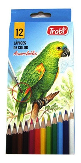 Lapices trabi largos "acuarelables" x12