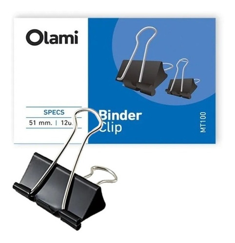 Binders clips olami negro n 5  51mm.
