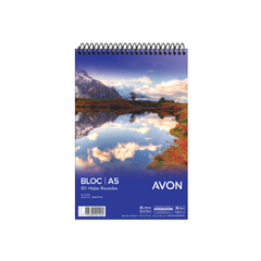 Block avon esquela c/espiral raya 80hj.