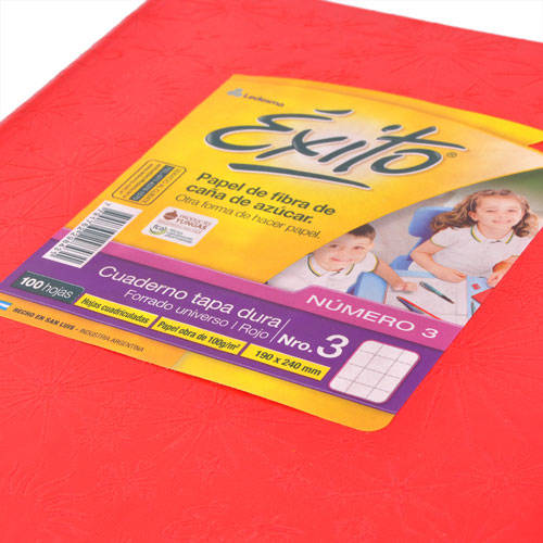 Cuaderno nro3 exito cuadros grandes araÑa rojo