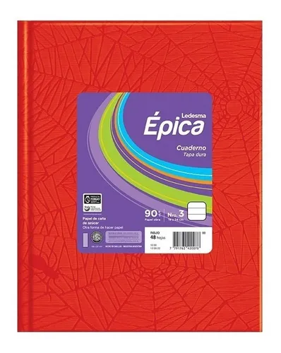 Cuaderno epica nro 3 araÑa rojo