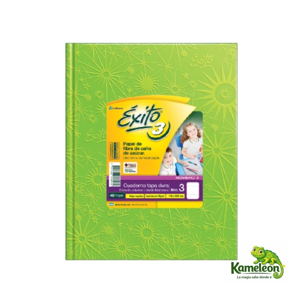 Cuaderno exito nro1 araÑa verde manzana