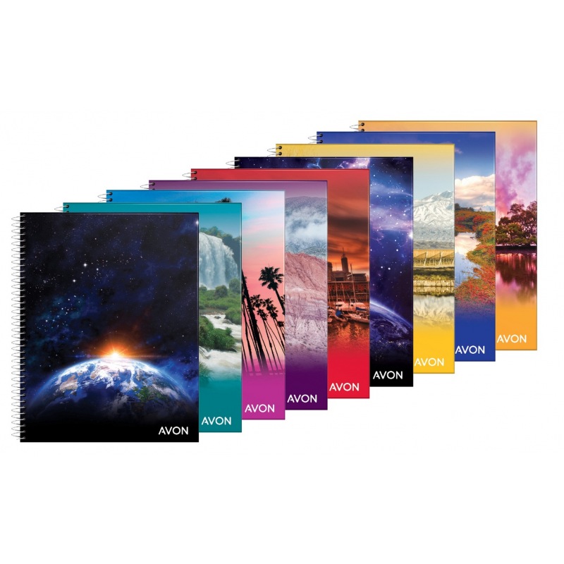 Cuaderno avon a4  84 hojas cuadriculadas 