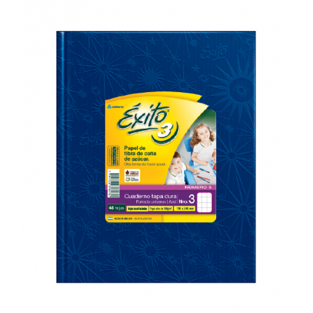 Cuaderno exito e3 cuadriculado azul