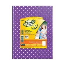 Cuaderno exito nro1 violeta con lunares