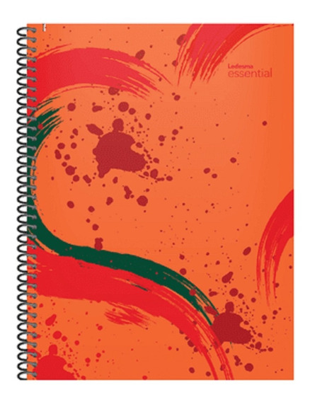 Cuaderno essential a4  rayado rojo 