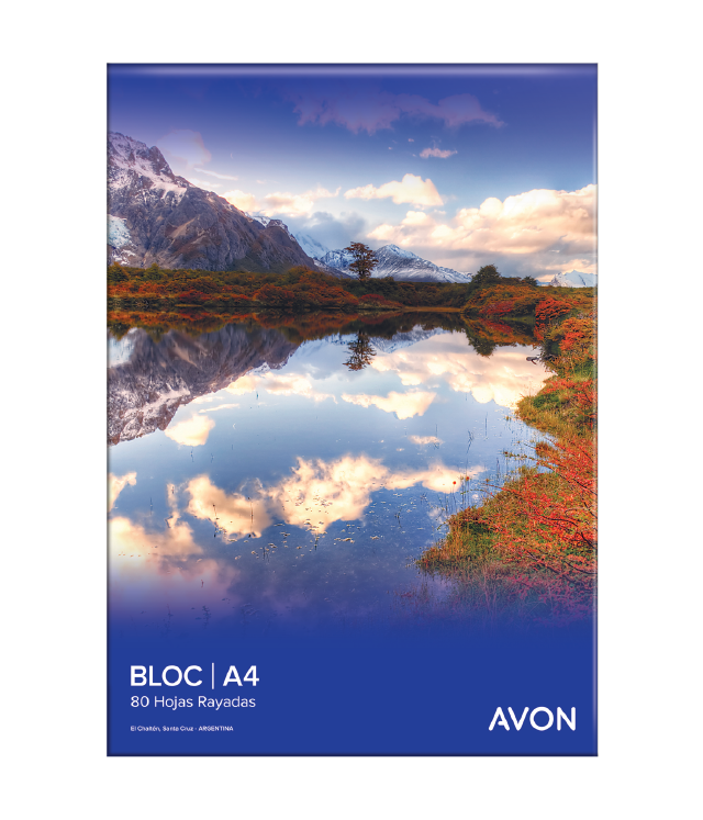 Block  avon a4 rayado 80 hjs