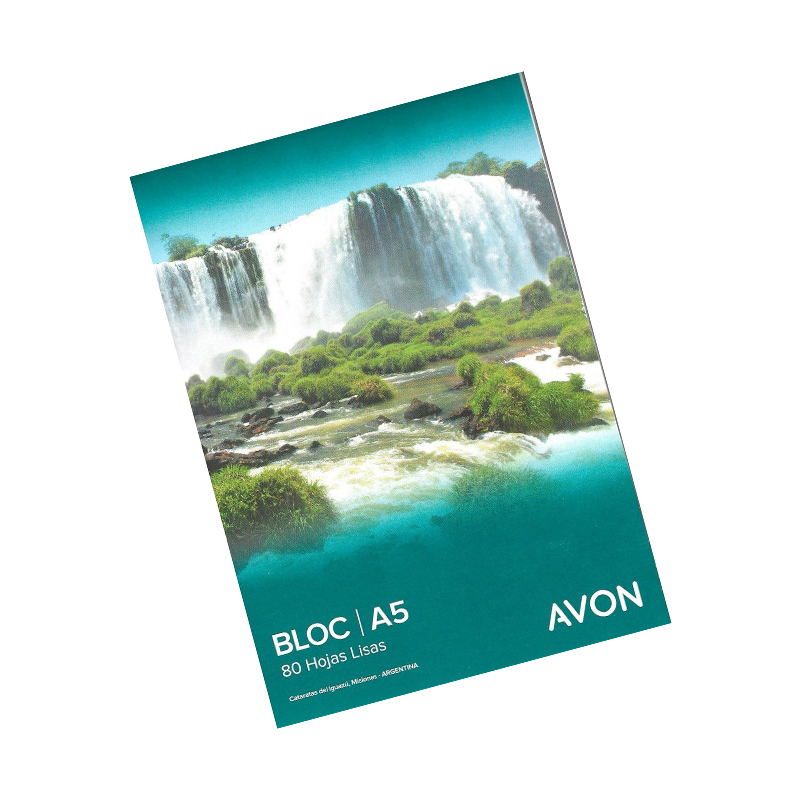 Block avon a5 80 hojas lisas