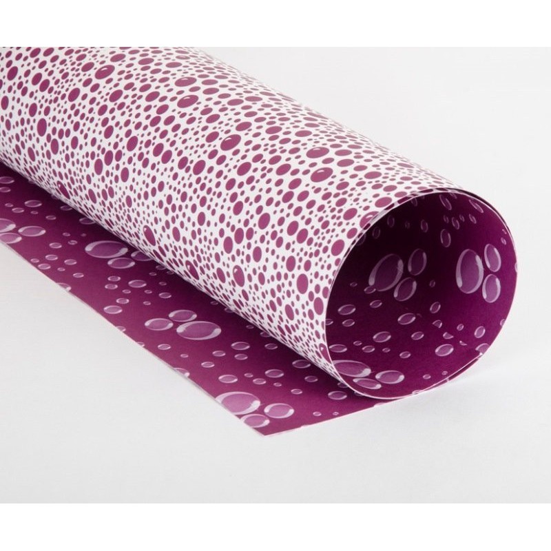 Cartulina burbuja fucsia