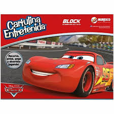 Block cartulina entretenida muresco cars
