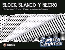 Block muresco nro5 blanco y negro 
