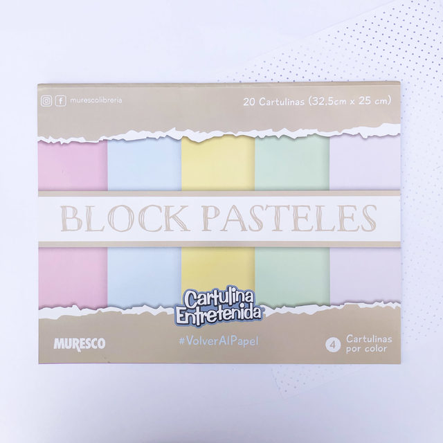 Block muresco p/manualidades pasteles