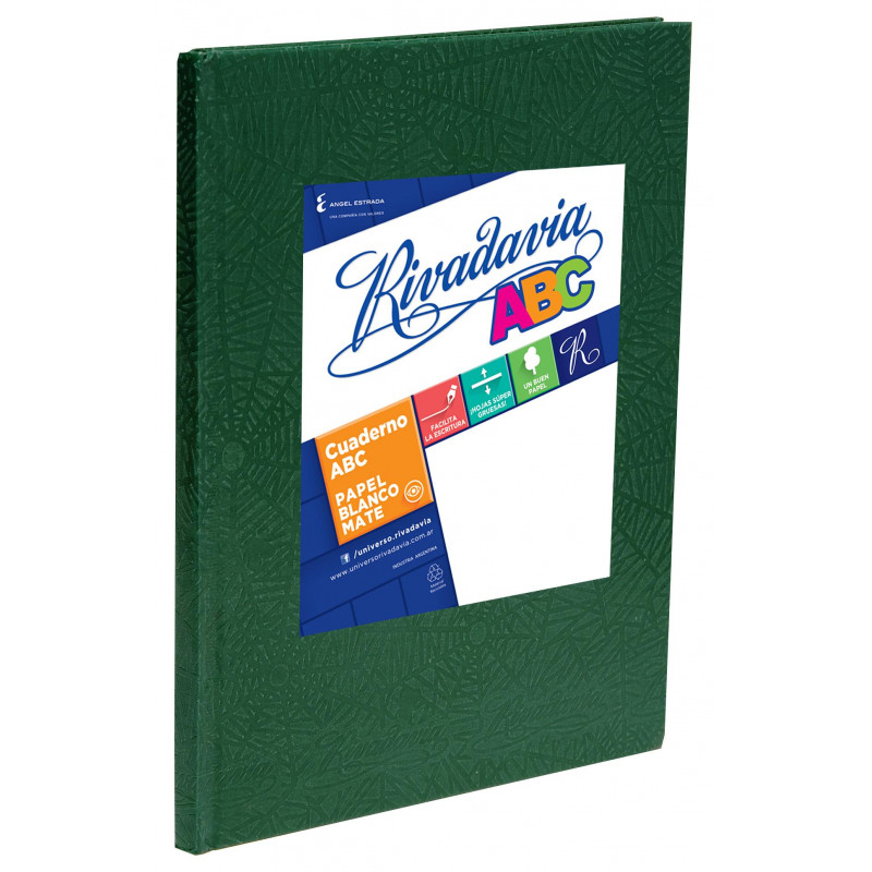 Cuaderno rivadavia nro 3 araÑa verde 