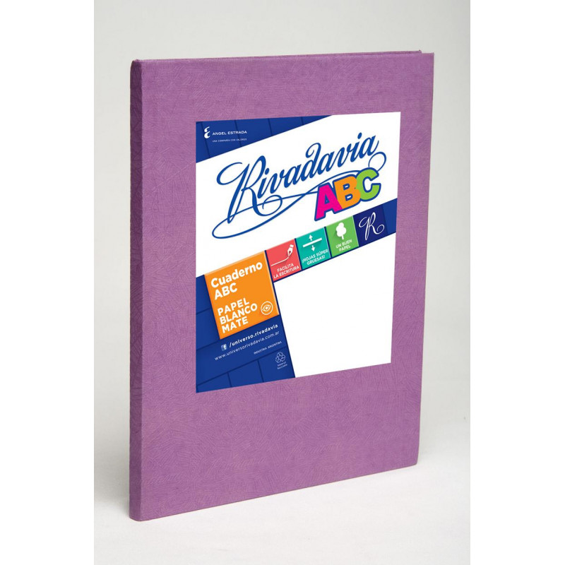 Cuaderno rivadavia nro3 araÑa lila 