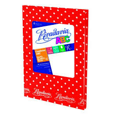 Cuaderno rivadavia nro3 rojo lunares blancos