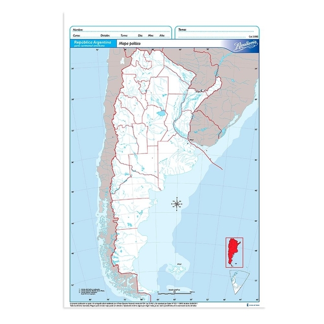 Mapa rivadavia argentina politico n5
