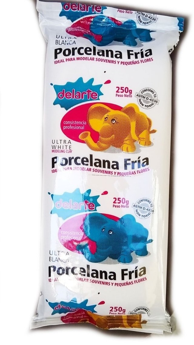 Porcelana fria blanca x 250g.