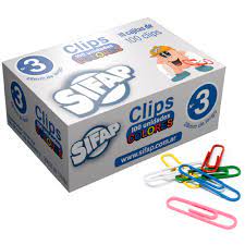 Clips sifap forrados nro3 28mm
