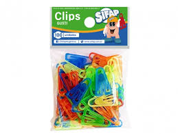Clips sifap plastico x100 