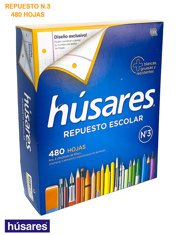 Repuesto husares nro3 cuadriculado x480hs