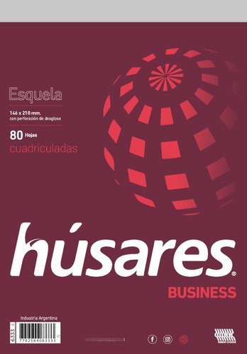 Block husares esquela cuadriculado 80 hojas