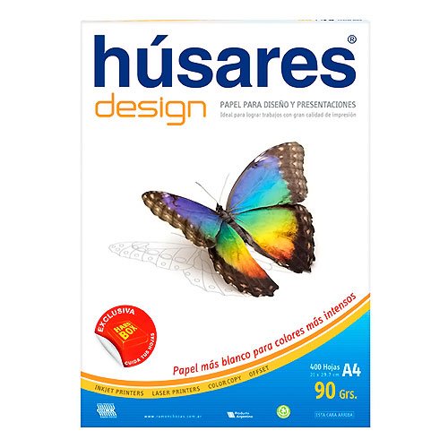 Resma husares design a4 90 grs x 100 hj.