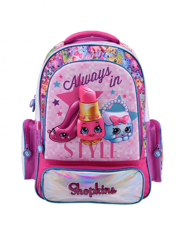 Mochila footy espalda 18" shopkins