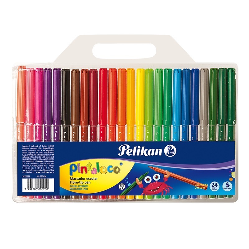 Marcadores pelikan x24 pintaloco
