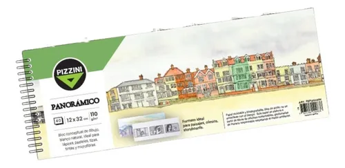 Block pizzini de dibujo panoramico 110g 40h