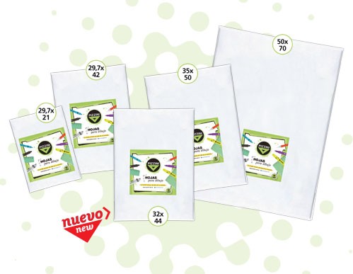 Hoja pizzini dibujo 350 500 mm. 142g.