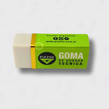 Goma pizzini de borrar tecnica 40mm