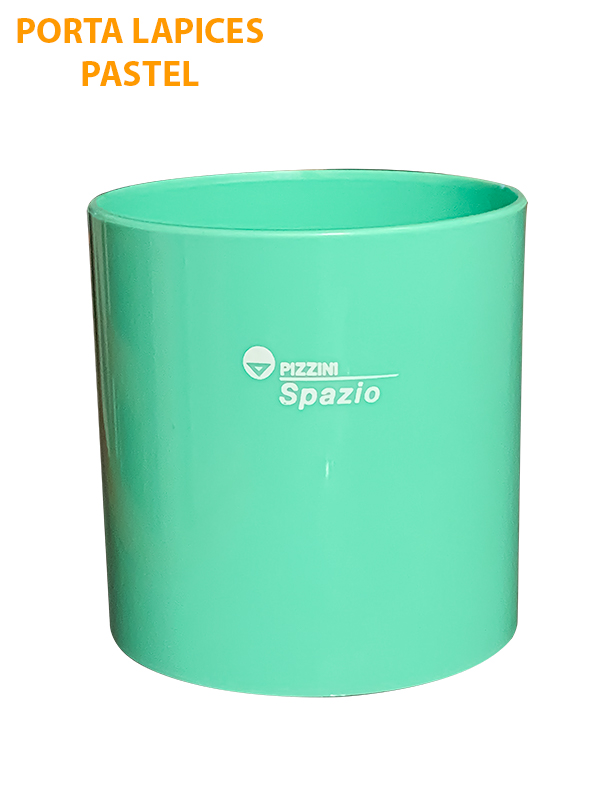 Organizador portalapiz redondo verde pastel