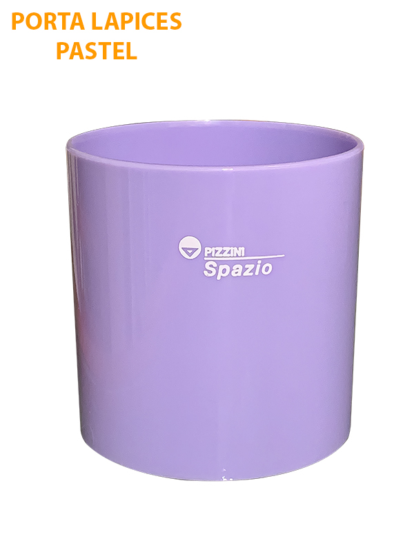 Organizador portalapiz redondo violeta pastel