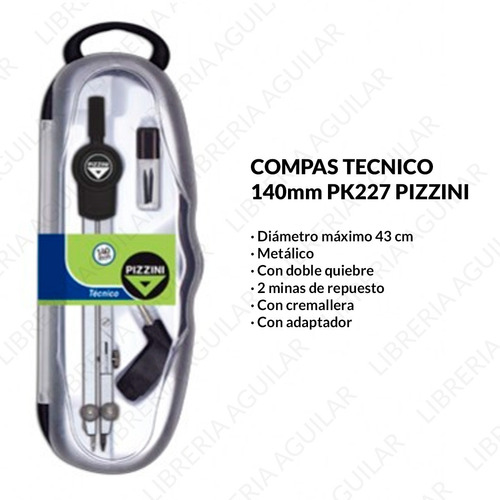 Compas pizzini 140mm tecnico