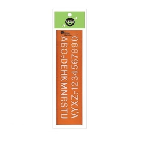 Letrografo pizzini 20mm flexible. naranja