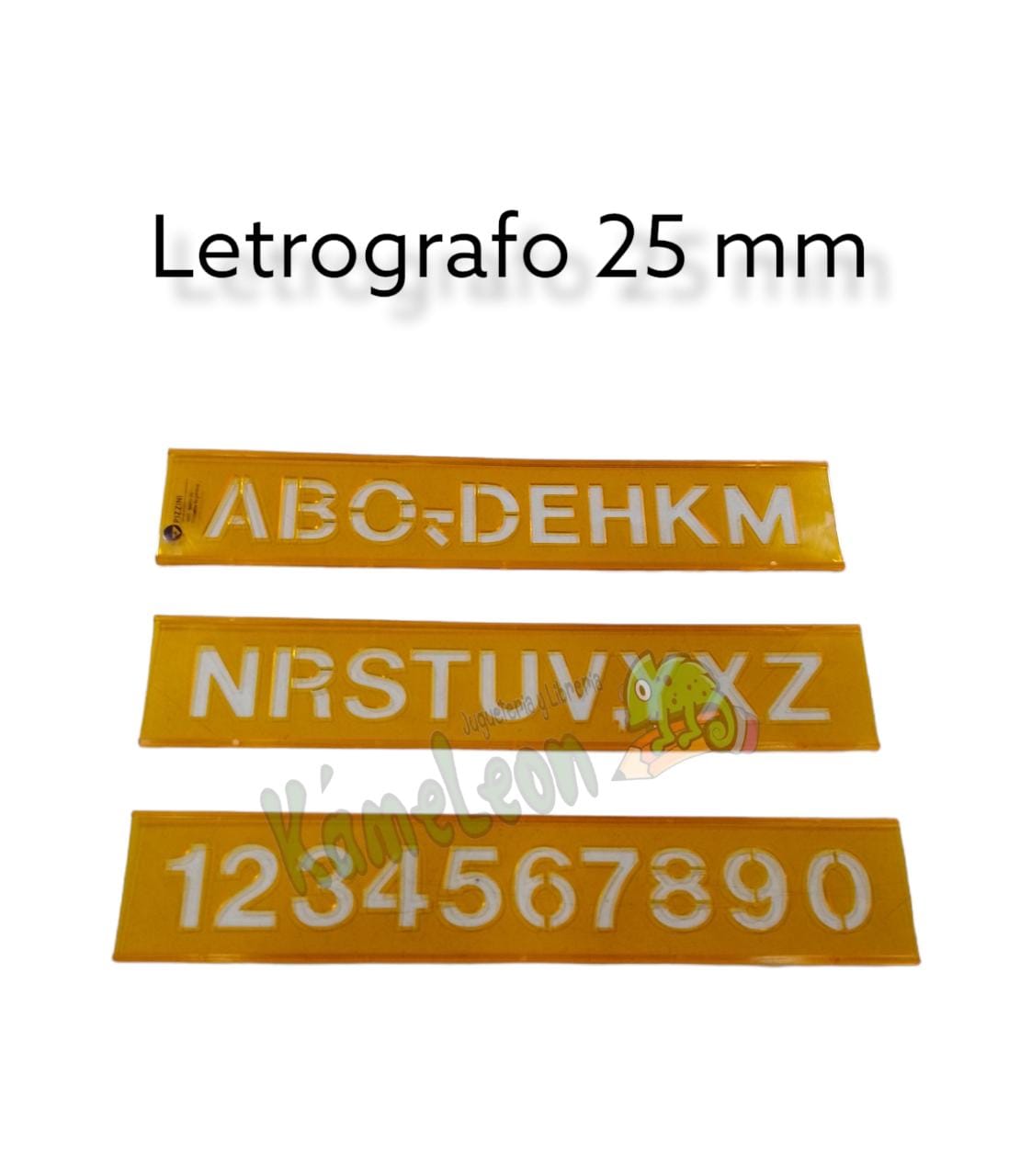 Letrografo pizzini 25mm flexible.naranja